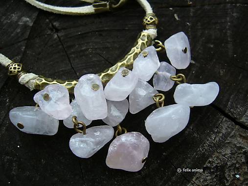 Náhrdelníky - Ruženín v bronze - 7166604_