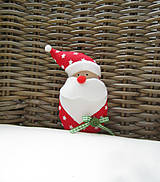 Dekorácie - Miki škriatok vianočný...červený - 7170387_