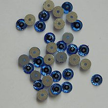 Iný materiál - 4mm jednodierkové (modré) - 7171532_