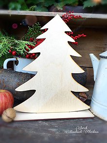 Polotovary - Vianočný stromček 19,5 cm - 7172910_