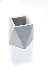 Dekorácie - betónová váza/kochlík SQUARE VOTIVE (natural) - 7176331_