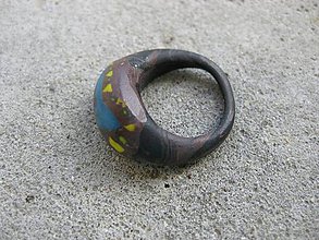 Prstene - Fimo prsteň (Indiánsky prsteň č.563) - 7177129_