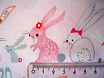 Textil - Flora and Fawn - Pastel Bunnies - 7179452_