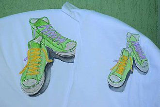 Topy, tričká, tielka - Zelené tenisky - 7180563_