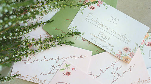 Papiernictvo - Kartička ďakujeme za nákup - 7180127_