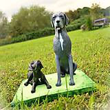 Nemecká doga - socha podľa fotografie