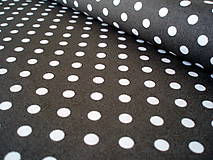Textil - Bavlna Dumb Dot CHARCOAL - 7182730_