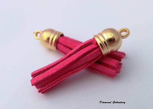 Komponenty - Strapcový prívesok - fuchsia - 7185213_