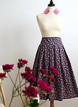 Sukne - romantická sukňa s kvietkami - 7185614_