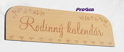Dekorácie - Hlavná doska - rodinný kalendár - 7183613_