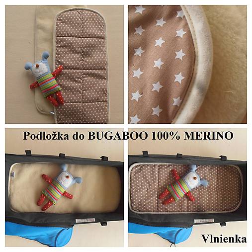 Detský textil - Podložka do kočíka BUGABOO 100% ovčie runo MERINO Top - 7186047_