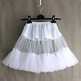 Sukne - Bílá spodnička jednoduchá - 7186084_