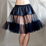 Sukne - Černá spodnička jednoduchá - 7186085_