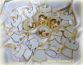 Dekorácie - Zlaté vianočné ozdoby od 2,60€ :) - 7195664_