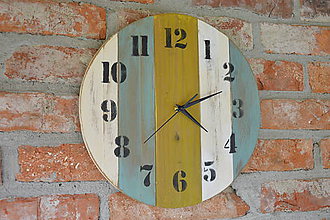 Hodiny - Drevené hodiny Color - 7203636_