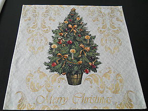 Úžitkový textil - Obrúsok - Vianočný stromček III - 7205787_