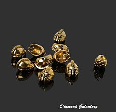Korálky - Kovová korálka Gladiátorská helma - zlatá - 7207935_