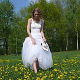 Sukne - Biela tylová sukňa - 7227940_