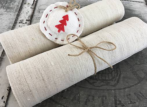 Úžitkový textil - Vianočné prestieranie NATUR - 7225299_