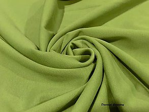 Textil - Úplet jednofarebný - oliva - cena a 10 cm - 7232346_