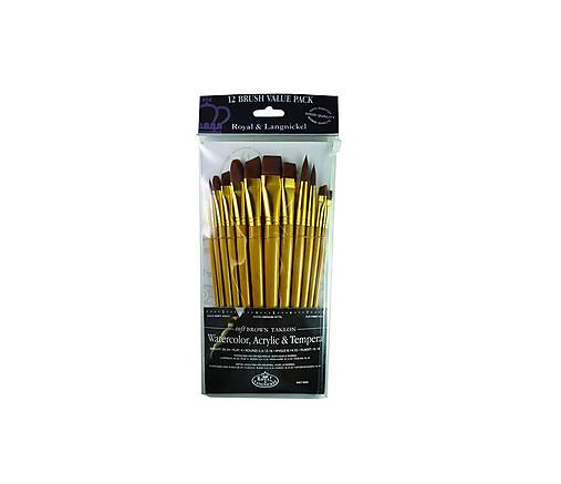 Nástroje - Štetce Royal & Langnickel - 12 dielny set RLGRSET-9304 - 7228751_