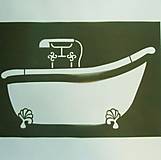 Šablóna - 20x30 cm - vaňa, sprcha, kúpeľňa