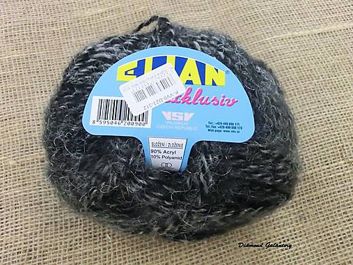Galantéria - Elian Exclusive - čierno šedá melírová - 7233608_