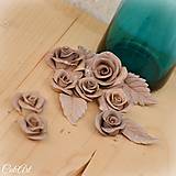 Staroružové Capuccino ruže - sada 12 ks