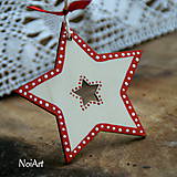 Dekorácie - Vianočná ozdoba hviezda folk - 7242014_