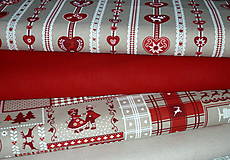 Textil - Látka Červená uni - 7243170_