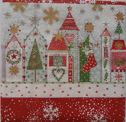  - Servítka "Christmas road" - 7247366_