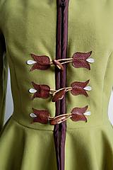 Bundy a kabáty - folk kabátik s ornamentami - zelený - 7257455_