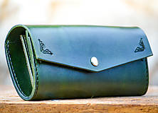 Peňaženky - Vintage peňaženka zelená - 7261863_