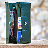 Peňaženky - Vintage peňaženka zelená - 7261867_