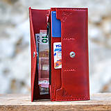 Peňaženky - Vintage peňaženka červená - 7261901_
