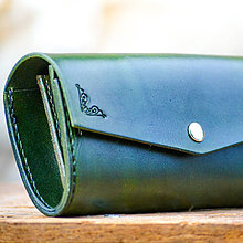 Peňaženky - Vintage peňaženka zelená - 7261865_