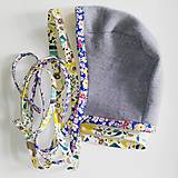 Detské čiapky - čiapka čepčeková "Merino" Rôzne farby ("Sivá") - 7266292_