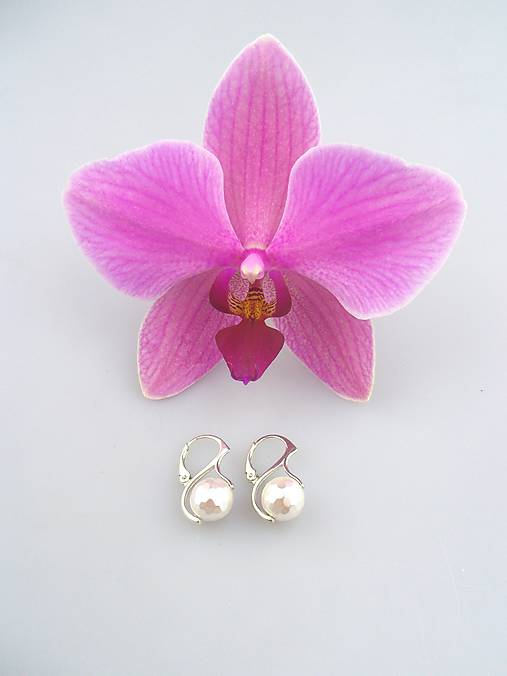 Náušnice - náušnice perly Swarovski náušnice - 7273114_