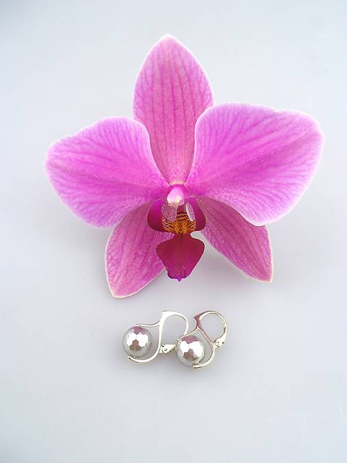  - Náušnice perly Swarovski korálky 10mm - 7273148_