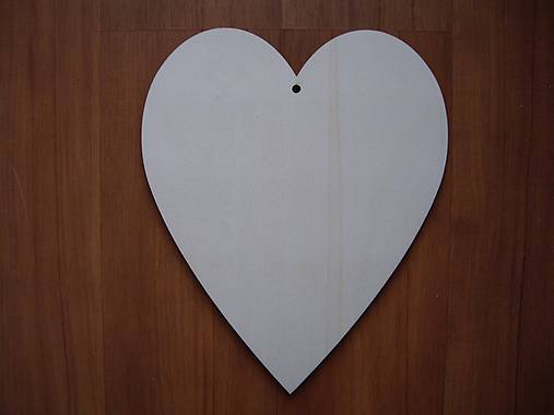 Polotovary - Drevené srdce 20x16,5 cm - 7286259_