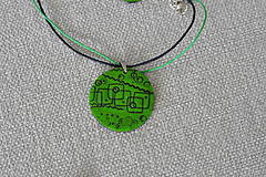 Sady šperkov - Zelené vzorované - 7291616_