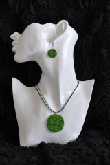 Sady šperkov - Zelené vzorované - 7291618_