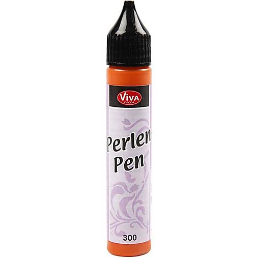 Farby-laky - Tekuté perly, Pearl pen Oranžová - 7293957_