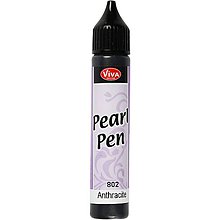 Farby-laky - Tekuté perly, Pearl pen Antracit - 7294073_