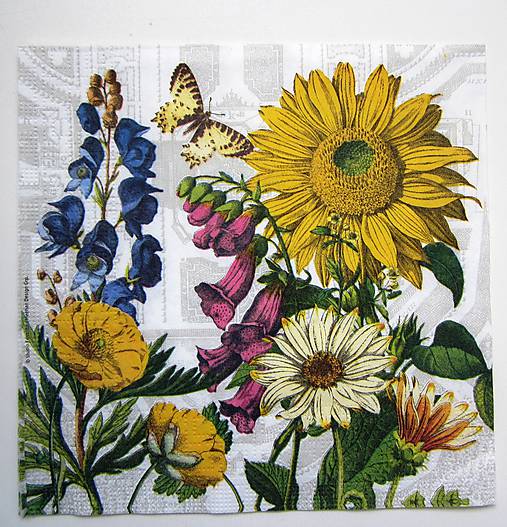 Papier - Servítka K115- Poľné kvety - 7297170_