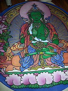 Dekorácie - Mandala Zelený Budha - 7303823_
