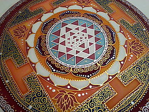 Dekorácie - Mandala Sri Yantra - 7306732_