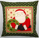 Úžitkový textil - Povlak na vankúš - Santa s venčekom - ZĽAVA z 18,50 - 7305974_