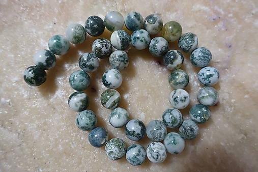 Minerály - Achát stromový 10mm - 7308366_