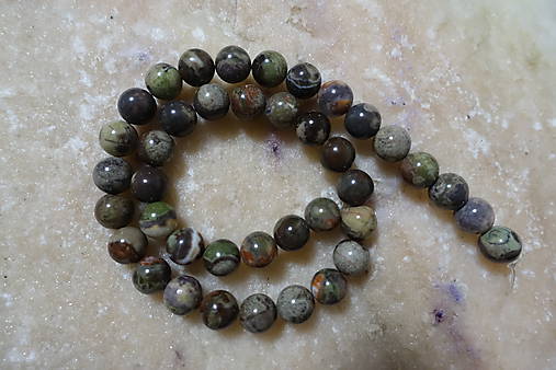 Minerály - Achát pralesný 10mm - 7311769_